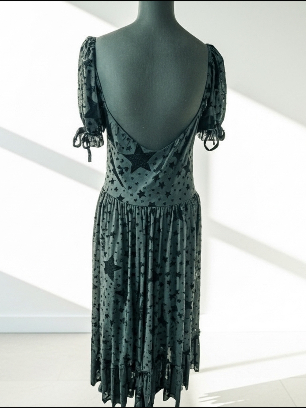 Limited - Burned Velvet Stars Tea Party Dress - Picture 4 of 6
